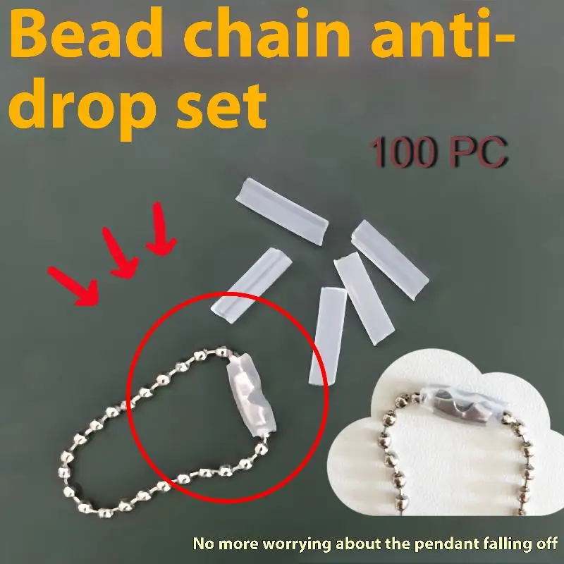 10/20/50/100PCS High-Quality Pendant Chain Anti-lost/Anti-drop Cover-Pearl Chain Protector for Necklace/Bracelet DIY Accessories