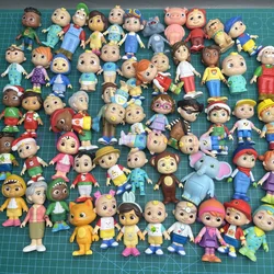 Original 5Pc/10Pcs/set Watermelon School Bus Baby Cartoon Anime Doll Boys and Girls Festival Gift PVC Toy