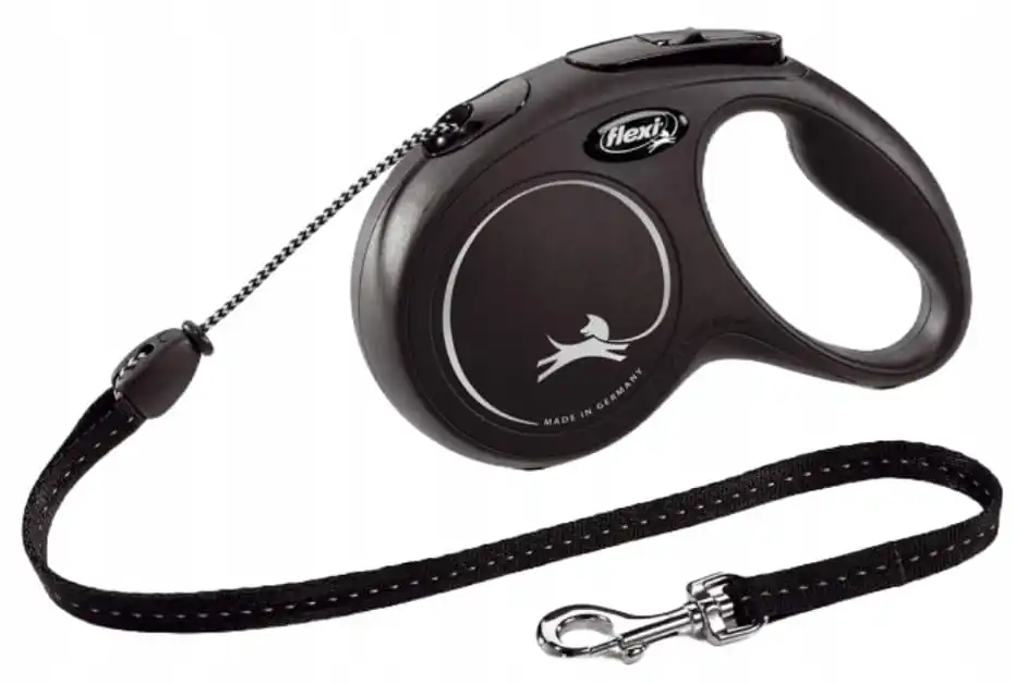 حبل فليكسي أوتوماتيكي S 5 م إلى 12 كجم أسود