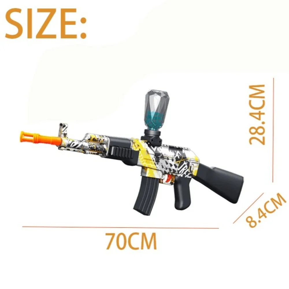ปืนของเล่นไฟฟ้าแบบยิงลูกบอล M416/AK เกมยิงปืนกีฬากลางแจ้ง ความเร็วสูง ชาร์จซ้ำได้ เหมาะสำหรับเล่นกลางแจ้ง ของขวัญที่สมบูรณ์แบบสำหรับเด็กผู้ชาย