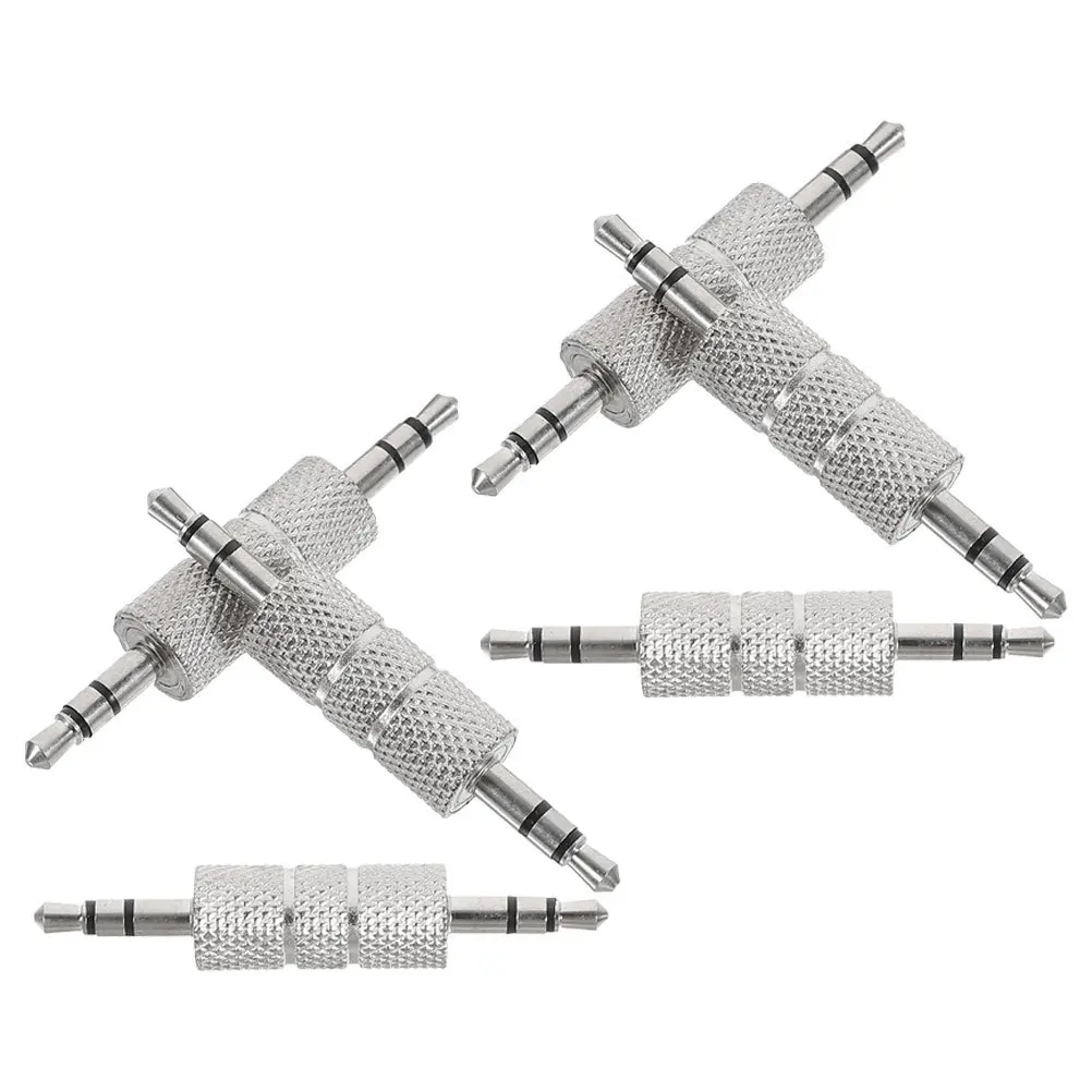 6Pcs 3.5mm Male to Male Audio Adapter Sleek Stylish Design Minimal Distortion Easy to Use Car Home Audio Systems Microphone