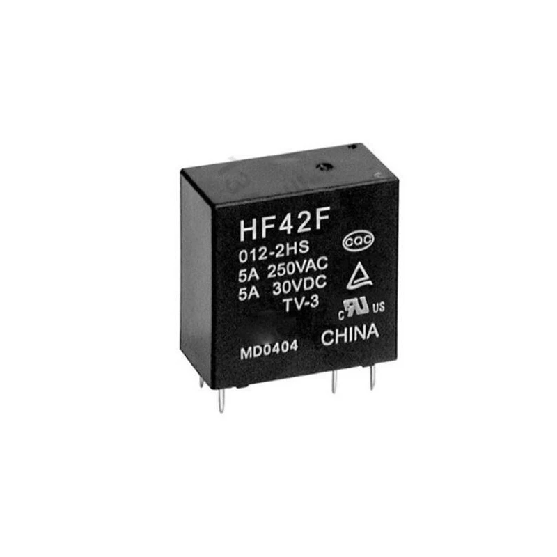 5 uds nuevo y original relé de potencia HF42F-005-2HS 5V HF42F-012-2HS 12V HF42F-024-2HS 24V 6Pin 5A