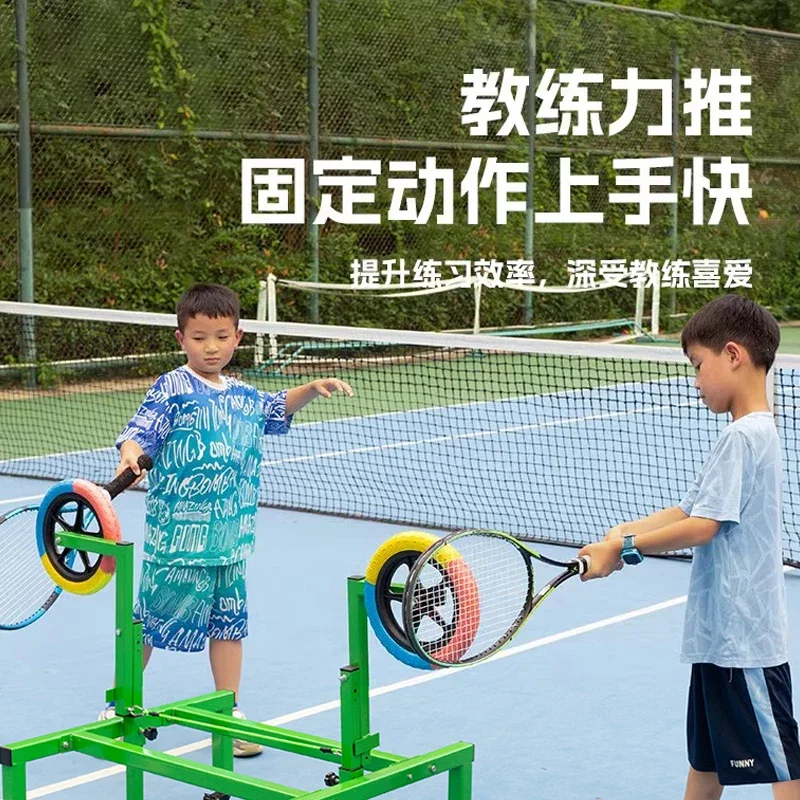 Tennis resistance wheel trainer increases swing speed Single trainer assists  power