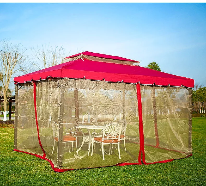 Hot Sale Aluminium Durable Firm Rainproof Outdoor Gazebo Bar And Anti-Uv Gazebo