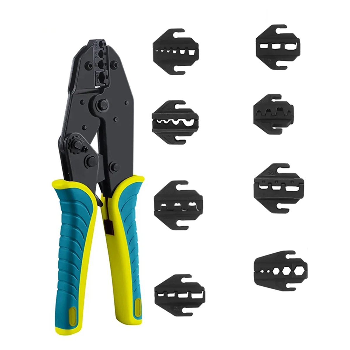 Crimping Pliers Clamp Tools Cap/Coaxial Cable Terminals Kit 9Inch 40J Multi Functional Carbon Steel Hand Tool