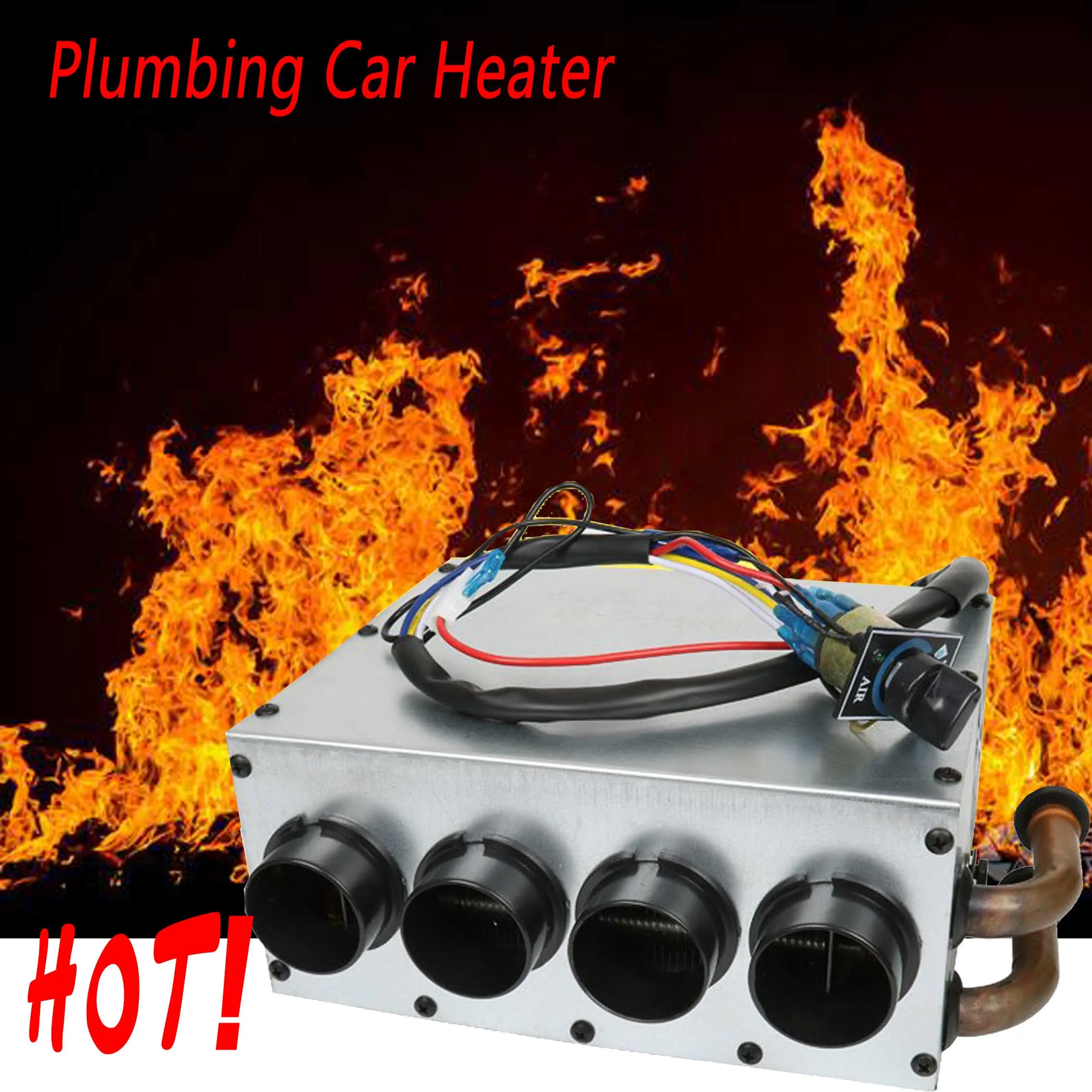 Plumbing Car Heater 12V Heater Truck Van Digging Machine Car Plumbing Heating Modification