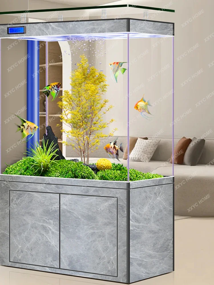 Fish Tank Living Room 2023 New Bottom Filter Ecological Circulation Change Water