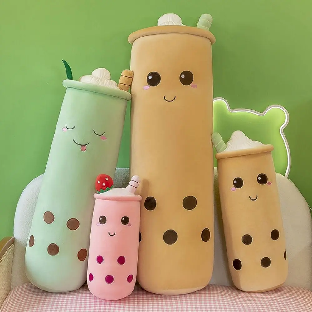 Trendy 40/60cm Boba Milk Tea Soft Plump Tea Cups Dolls Cute Not Easily Deformed Sleeping Pillow