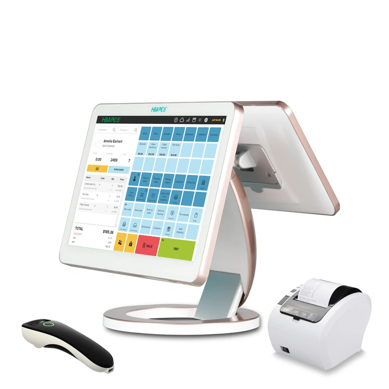 Intelligent electronic trading machine cash register point of sales restaurant tablet