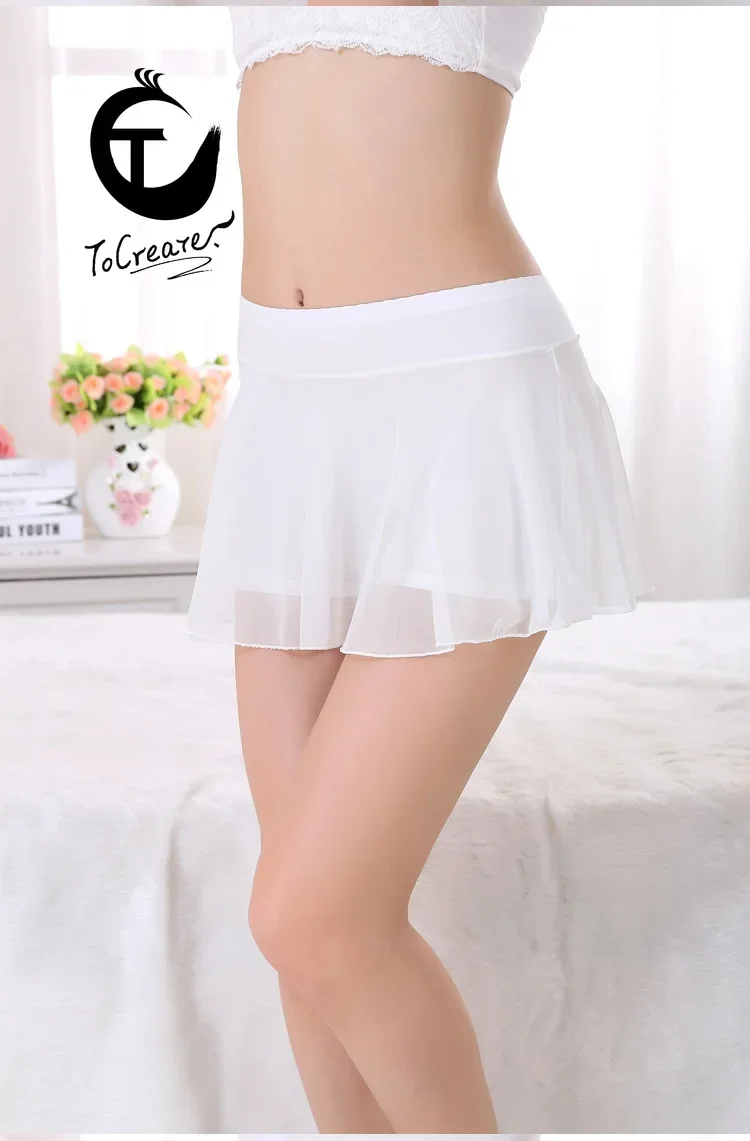 Women\'s Panties Safety Bottoming Divided Skirt Pants Dual-Use Full Mesh Design Fashion Divided Skirt seamless ice pants