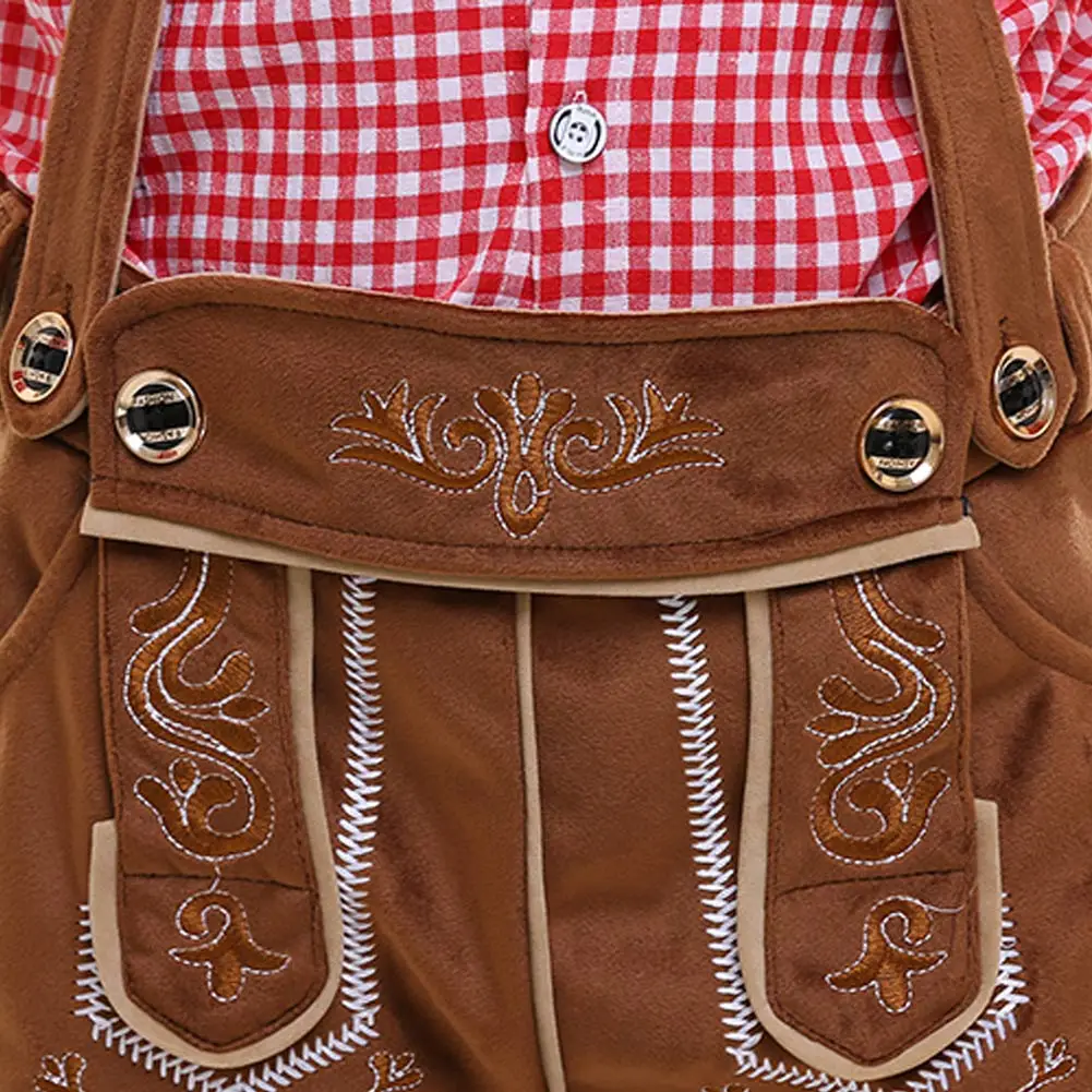 Kinder Jongens Shirt Oktoberfest Cosplay Traditionele Festival Bier Lederhosen Outfit Kostuum Vermomming Kinderen Fancy Up Fantasia Outfits