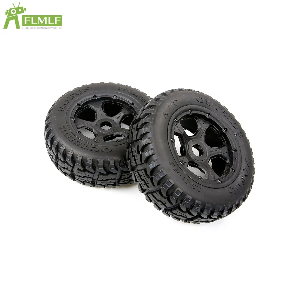 Front or Rear Wheel Tyre Assembly Kit Fit for 1/5 HPI ROFUN BAHA ROVAN KM BAJA 5T 5SC Toys Games Parts