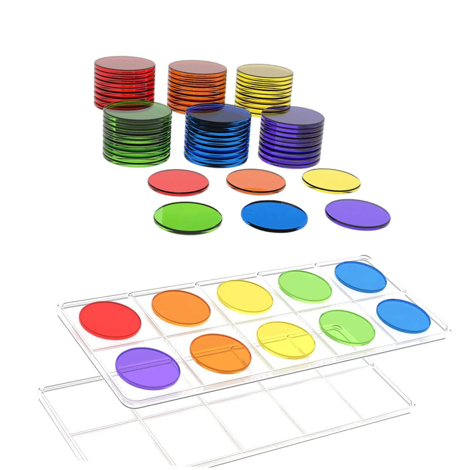 교실 및 홈스쿨링용 10 프레임 세트, 수학 조작 10 프레임 활동 장난감 보드, 어린이 카운팅