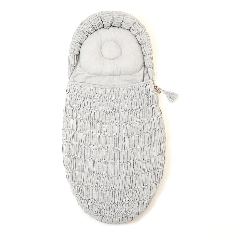Factory custom multi-color soft built-in pillow quilted breathable organic cotton belt zipper seal