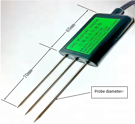 Heißer Verkauf 3 Sonden volumet rischer Wassergehalt vwc Bodenfeuchte sensor rs485