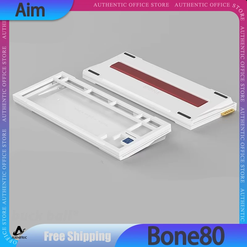 Aim Bone80 Mechanical Keyboard Case Aluminium Alloy Pcb Custom Gamezone Gamer Magnetic Switch Keyboard For Wooting 80he Gift