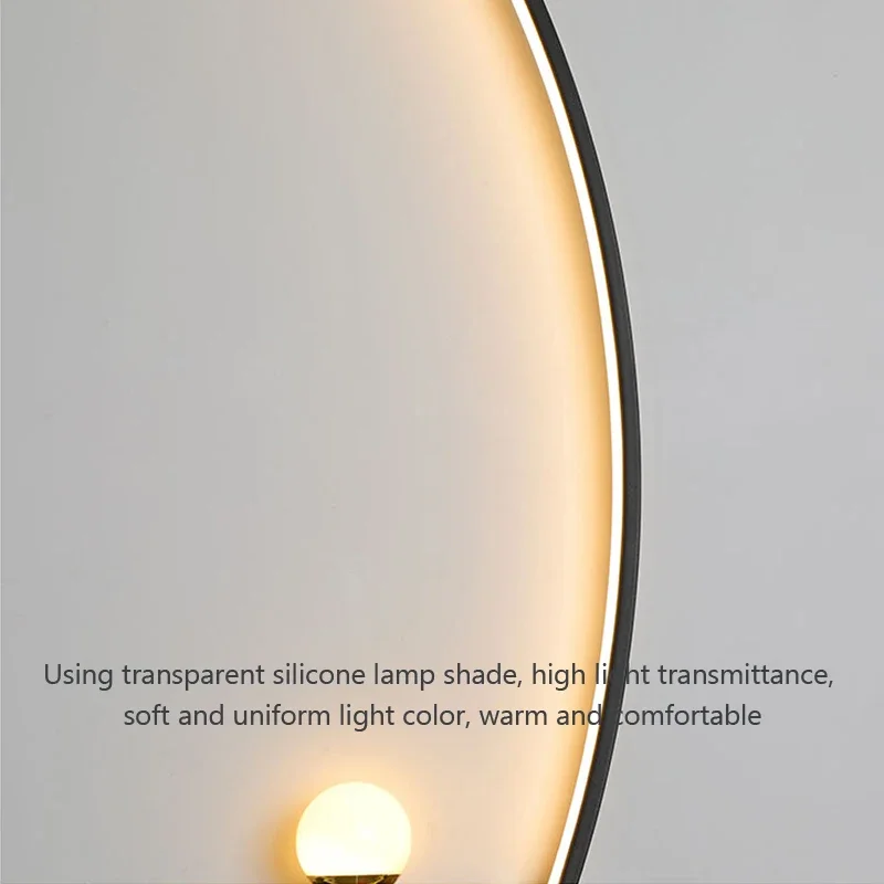 โคมไฟติดผนัง LED สีดําทองโมเดิร์นภายในโคมไฟ Nordic Art TV Home Decor Sconce ห้องนั่งเล่นโซฟาข้างเตียงตารางกระจก