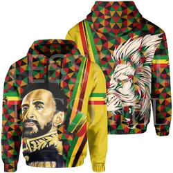 NewFashion Custom Name Ethiopia Lion Africa Country Flag Tribe Tattoo Streetwear 3DPrint Casual Funny Pullover Jacket Hoodies 25