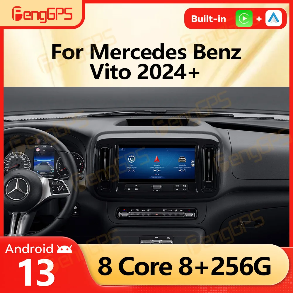 

12.5" Android 13 Car Radio For Mercedes Benz Vito 2024 NGT 7 Multimedia Player Auto Stereo Carplay Video Bluetooth DSP Headunit