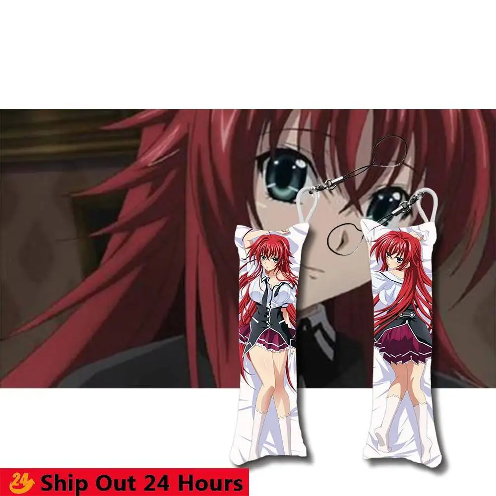 DXD High School Mini Dakimakura llavero almohada adorno colgante teléfono lindo regalo 12X4 Cm