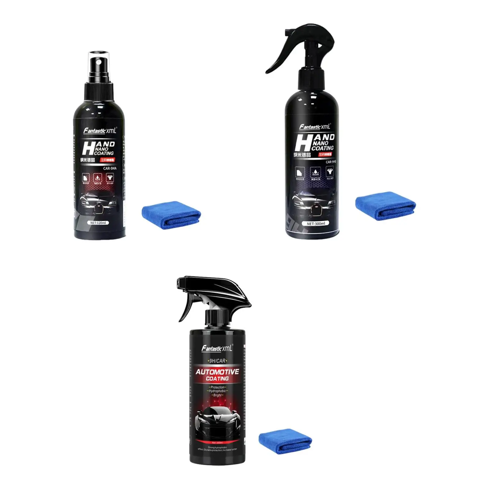 Car Coating Spray Scratch Remover Hydrophobic Shield Coating High Gloss Finish Polishing Agent for Motorbike Automotive