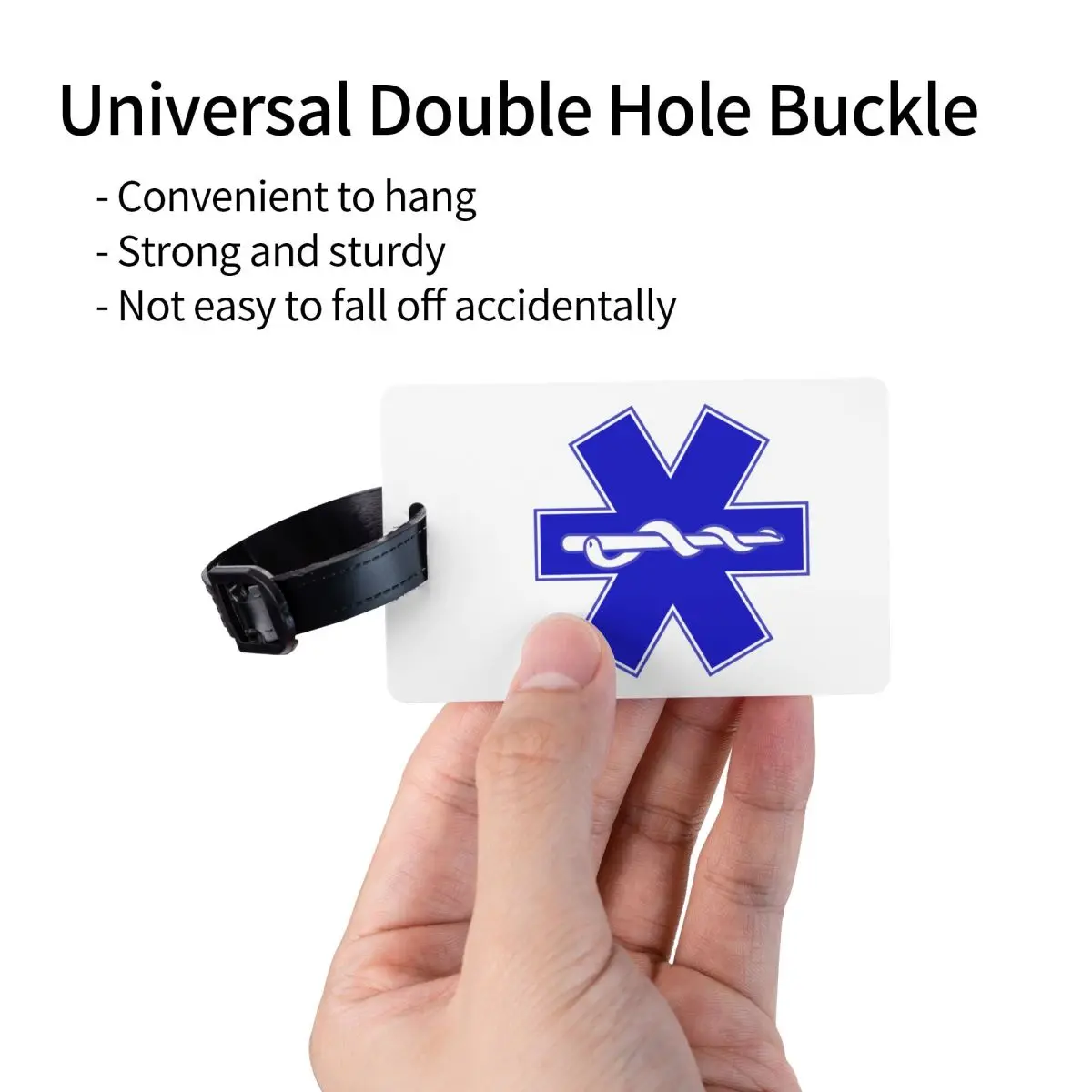 Emt Star Of Life etiquetas de equipaje para maleta de viaje, cubierta de privacidad médica paramédica, etiqueta de identificación
