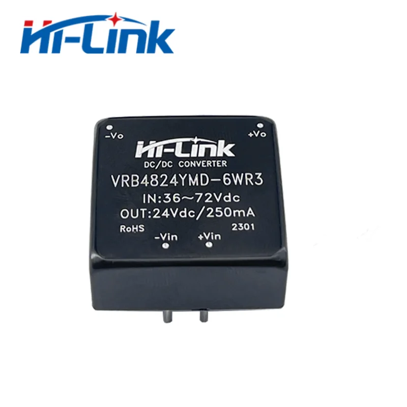 Hilink DC-DC Converter VRB4805YMD-6WR3 VRB4812YMD-6WR3 VRB4824YMD-6WR3 6W 48V to 1.2A Power Supply Module 3.3V/5V/12V/15V/9V/24V