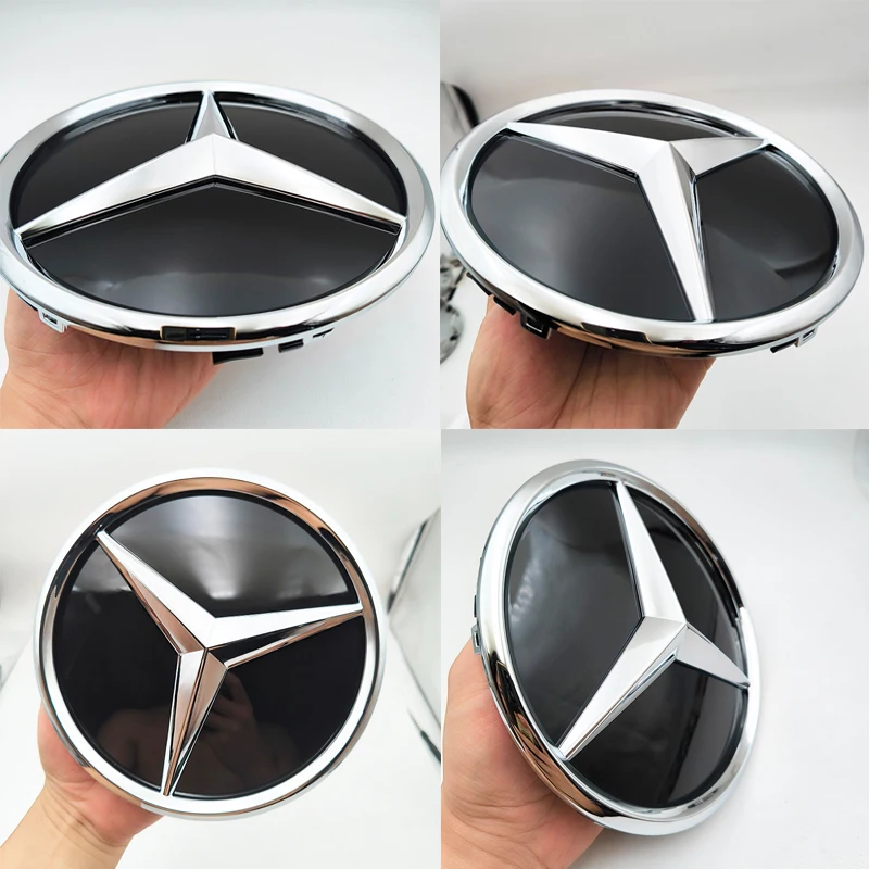 Car Front Star Grill Logo Emblem Badge For Mercedes Benz W204 W205 W206 C43 C63 C180 C200 C220 C250 C300 C Class Accessories