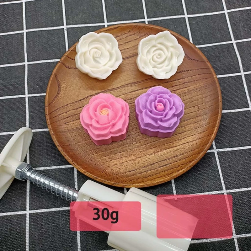 

Plastic 30g/125g Mooncake Mold Mid-Autumn Festival Hand-Pressure Moon Cake Mould