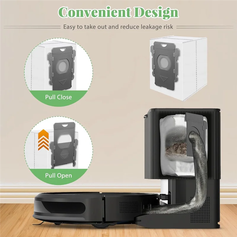 أكياس مكنسة ABZA بديلة لـ Irobot Roomba I7+، I8+، I3+، I4+، I5+، I6+، I1+، S9+، S9 Plus، I، S، J، سلسلة Essential