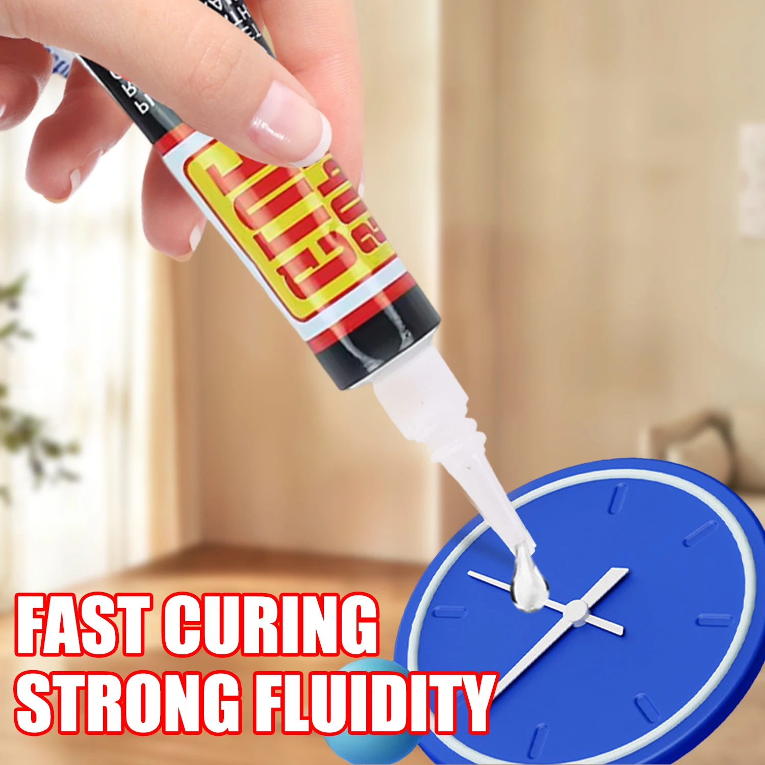 Colla liquida forte Legno Gomma Metallo Plastica Vetro Adesivo cianoacrilato Legame istantaneo Pelle Colla per riparazione scarpe ad asciugatura rapida