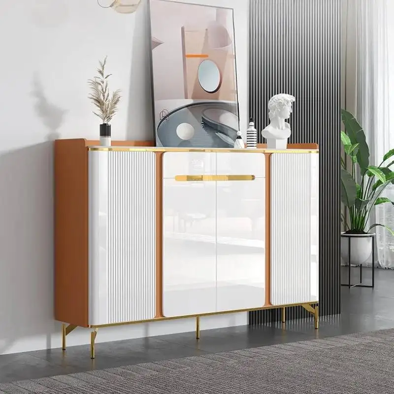 

Beutiful Waterproof Shoe Cabinet White Design Luxury Space Saving Shoe Rack Organizer Storage Armoire Chaussures Home Furniture