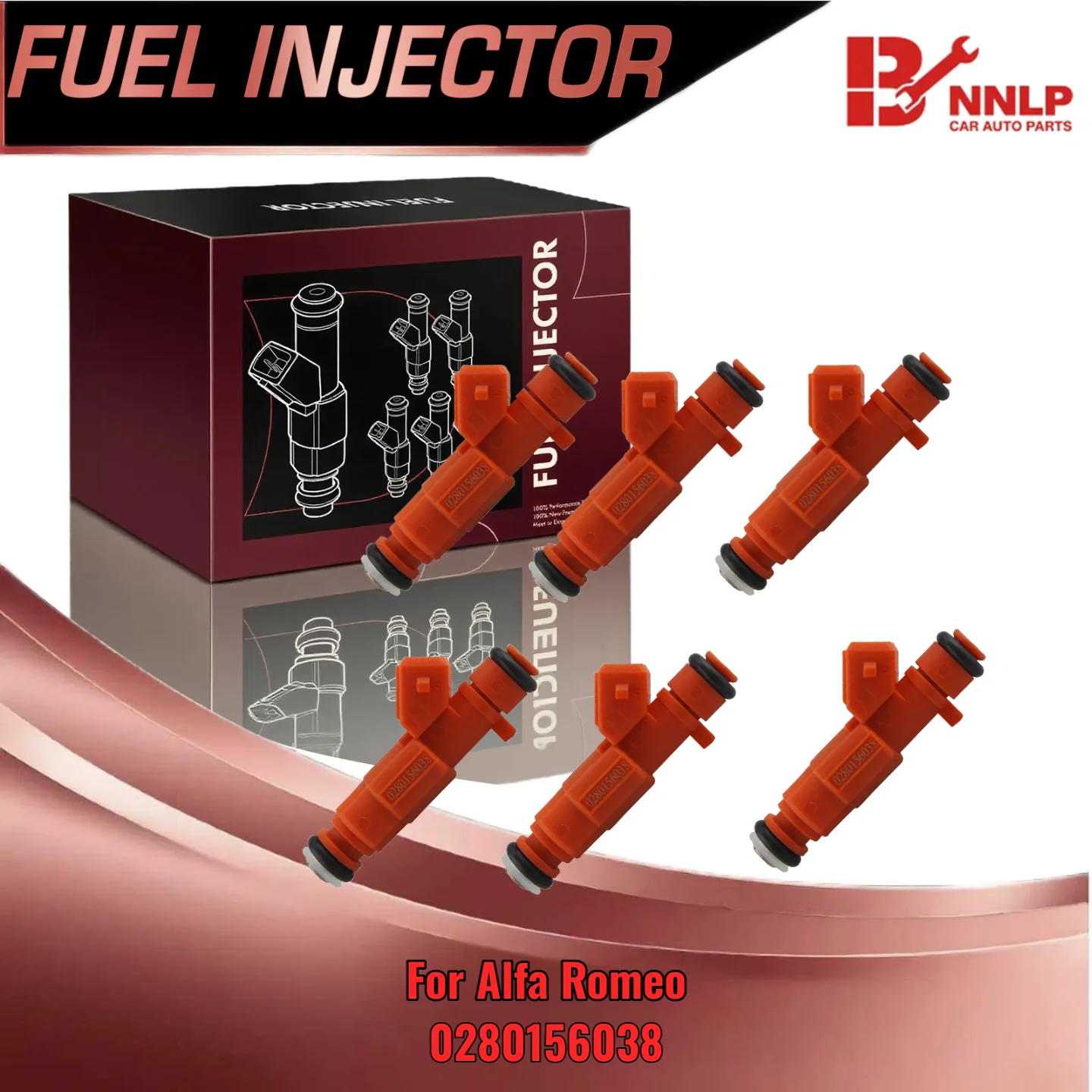 

6Pcs Fuel Injector For Alfa Romeo 159 Brera Spider 939 940 28L 32L 0280156038