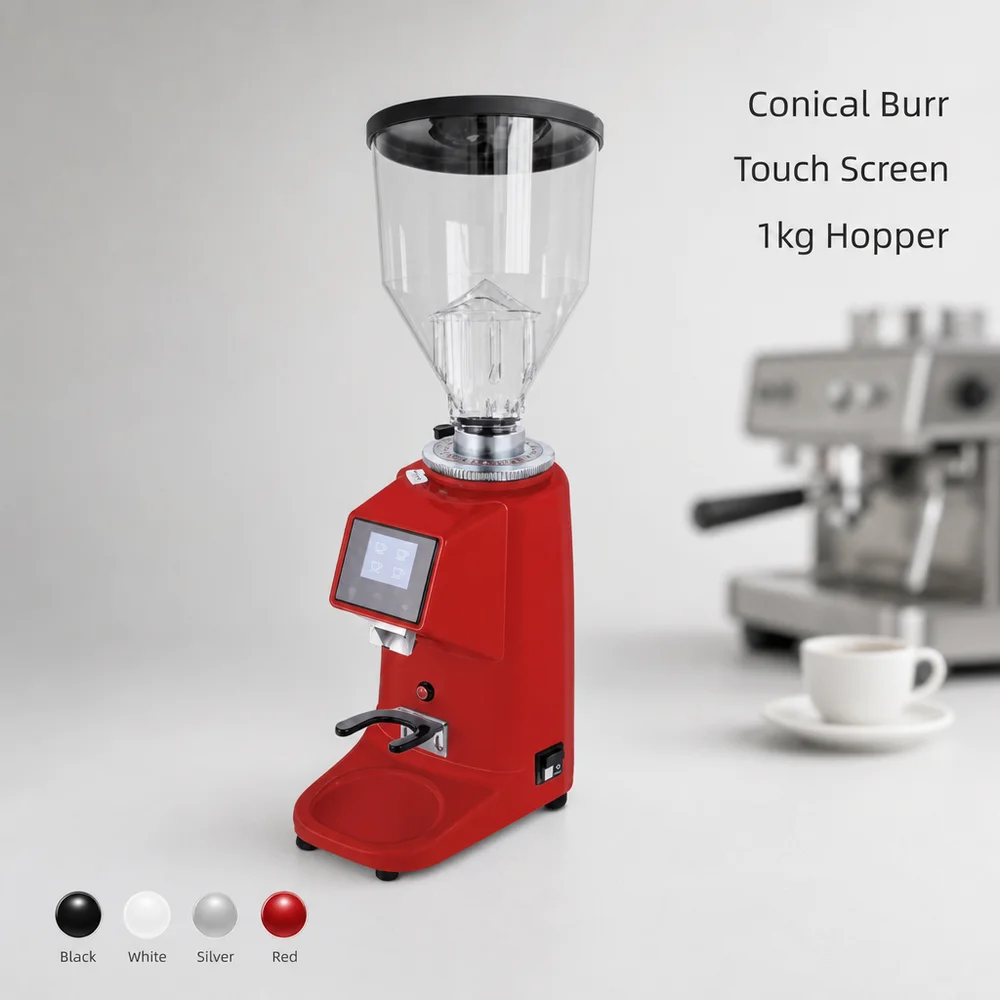 Coffee Grinder Manufacturer Multi-color Espresso Grinder 60mm Flat Burr Coffee Grinder for Restaurant