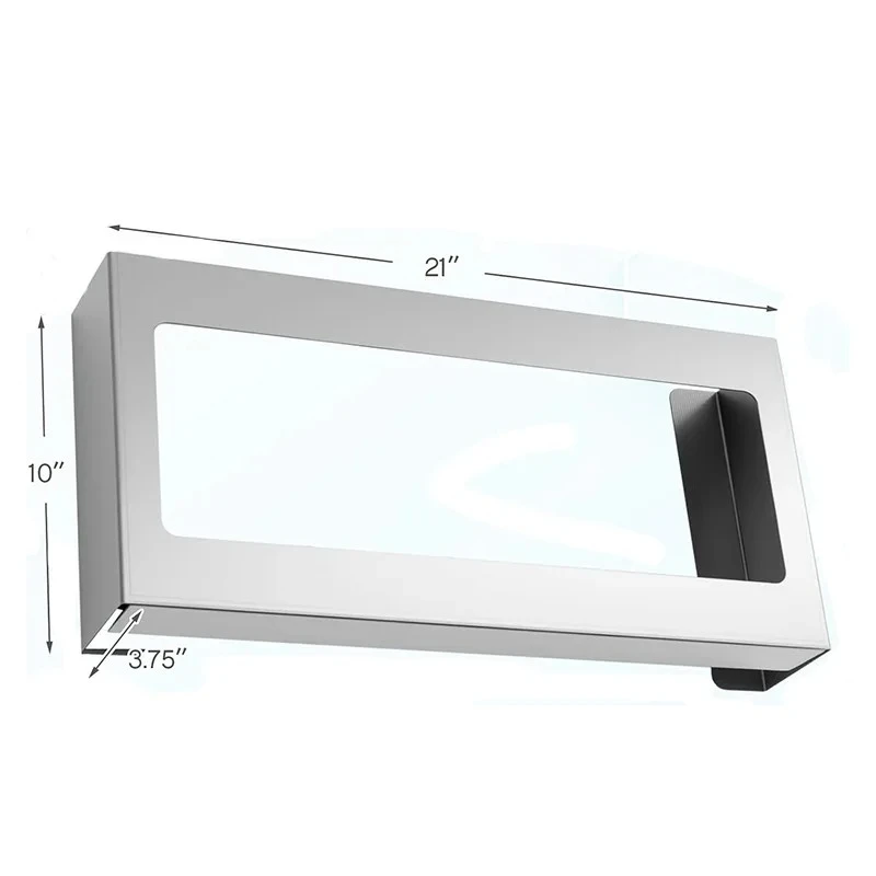 304 Stainless Steel Glove Box Bracket Wall-mounted Storage Rack Quadruple Glove Box Distributor