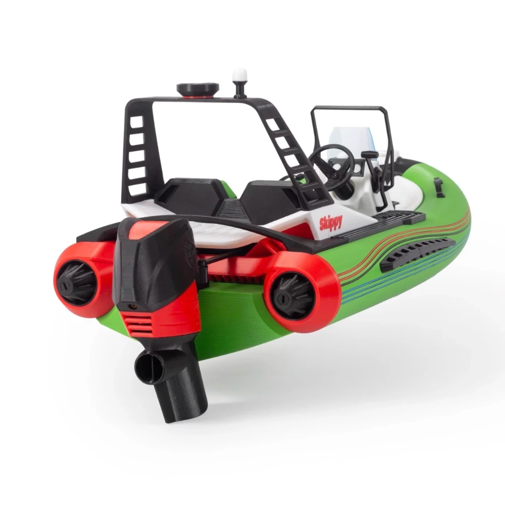 3D Printed Rescue Boat Model 1/8 53CM KIT Edition Twin Engine Boat Model Kit Personalized Assembled Speedboat Ship Model Toys
