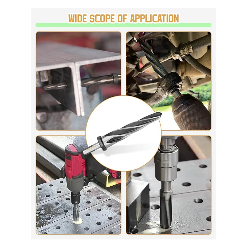 

7/8Inch Drill Bridge/Construction Reamer Bit With 1/2Inch Shank M2 HSS Taper Chucking Reamer Bit Tool For Steel Metal-AA70
