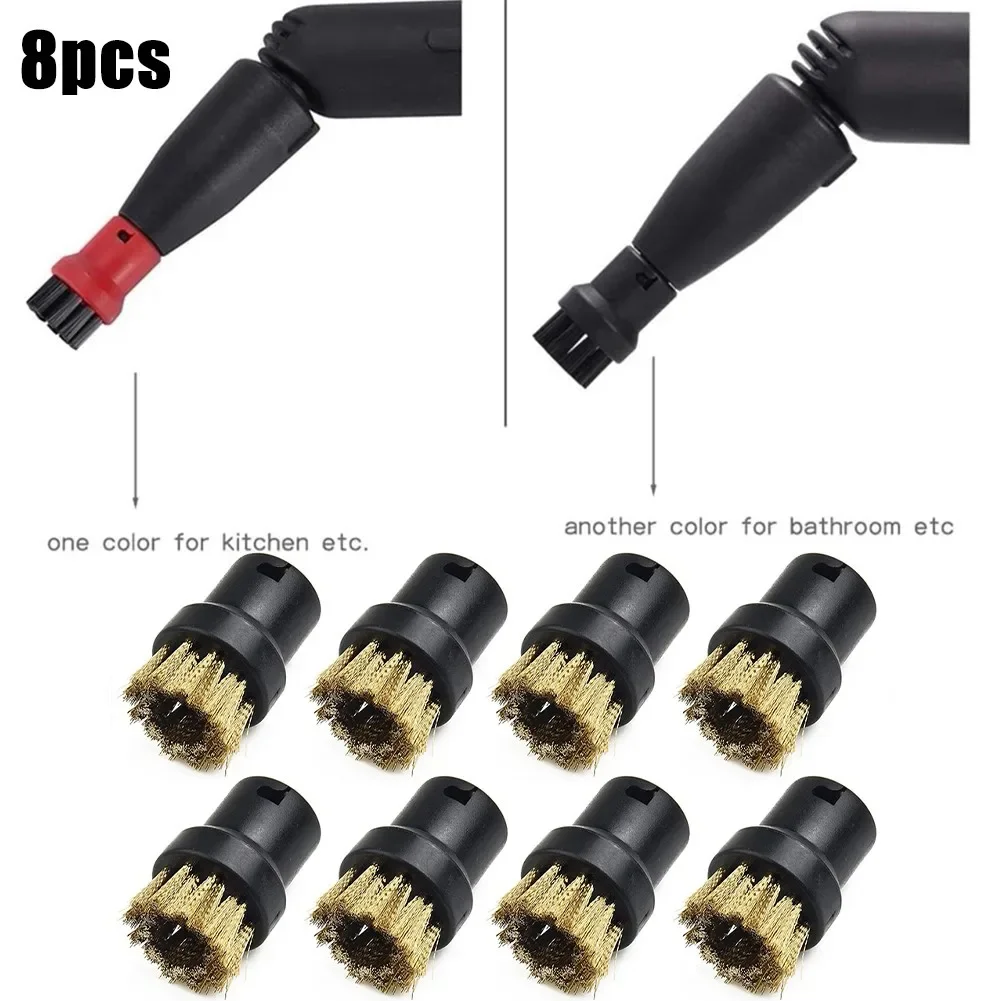 Upgrade Your Cleaning Arsenal with Brass Wire Brush Nozzles for KARCHER SC1 SC2 SC3 SC4 SC5 Steam Cleaner Set of 8