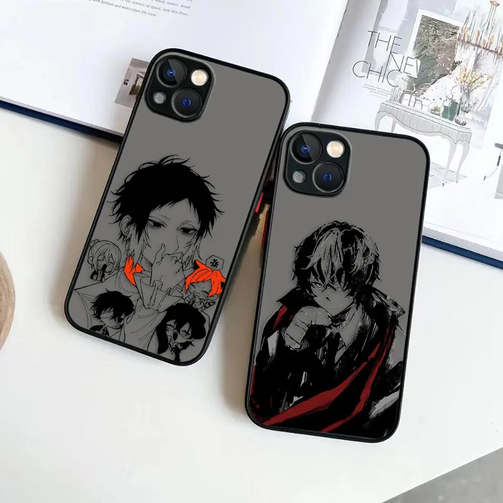 Matte Phone Case for iPhone Apple 14 13 11 12 MINI Pro XS Max XR X 7 8 SE 2022 2020 6 15 Plus Case Funda Bungou Stray Dogs Dazai