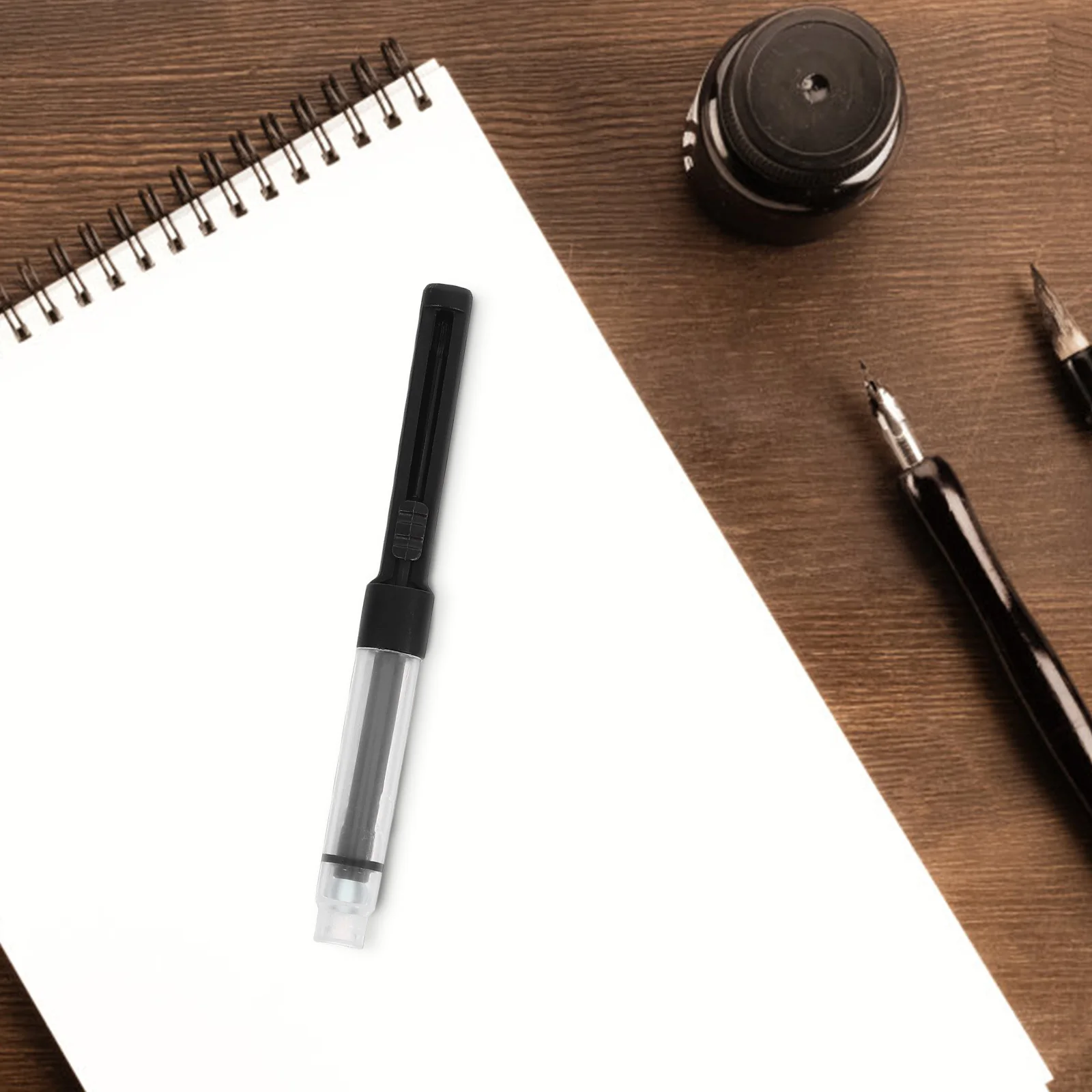 10 Buah Pena Air Mancur Alat Universal Isi Ulang Plastik Paling Kokoh Kapasitas Besar Aksesori Menulis Mudah Diganti