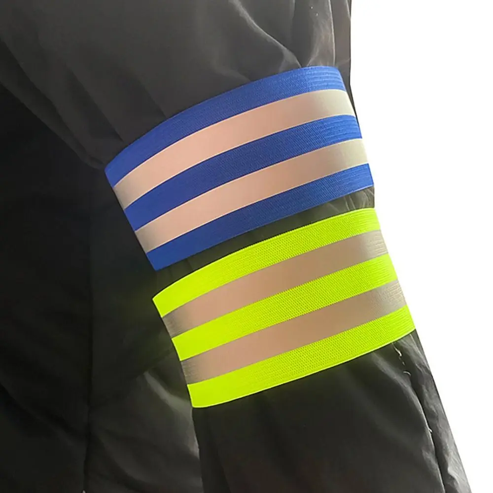 مضيئة عاكس الفرقة حزام توهج مطاطا LED عاكس شارة متعددة الوظائف آمنة السلامة عاكس قطاع الصيد #5