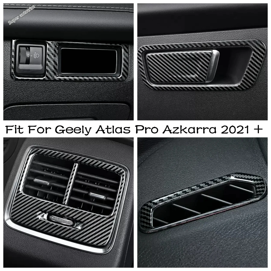 

Inner Head Light Lamp Switch / Glove Box Armrest Handle / AC Vent Cover Trim For Geely Atlas Pro Azkarra 2021 2022 Accessories