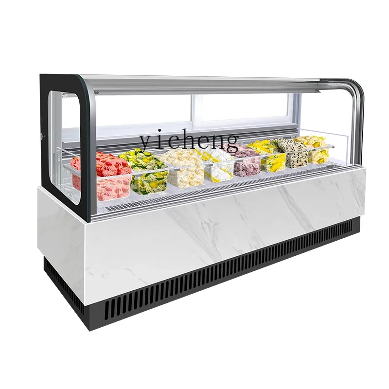 

ZK Desktop Ice Cream Display Cabinet Small Frozen Display Cabinet Commercial Fried Yogurt Cabinet