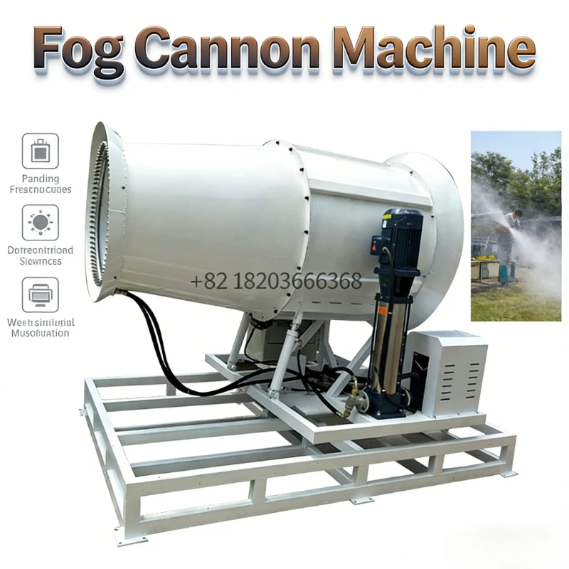 

Customized Automatic 80m Disinfection Dust Suppression Water Mist Gun Remote Control Fog Cannon Sprayer