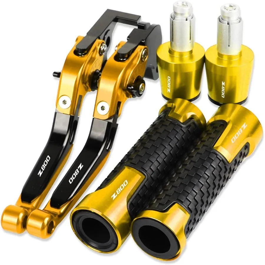 قابل للتعديل للطي قابلة للتمديد CNC دواسة فرامل عتلات مع شعار لكاواساكي Z800 Eversion 2013-2017 دراجة نارية المقود اليد #1