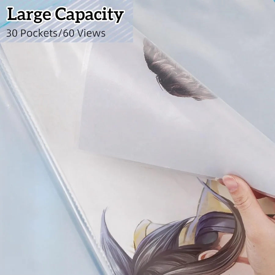 Livro de armazenamento MOTEERLLU A2 projetado para pinturas de diamantes de 22 x 15 polegadas: solução de armazenamento organizada com 30 mangas de bolso e Po