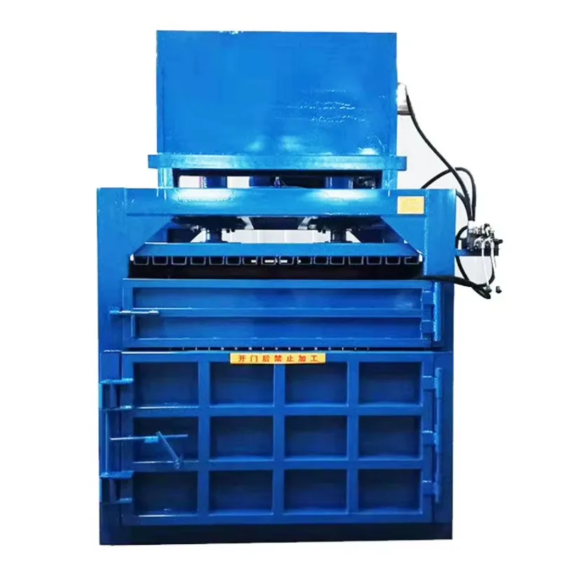 Custom Made Industrial Vertical Baler Machine Cardboard Compactor Pet Bottle Scrap Pressing Waste Paper Compressor