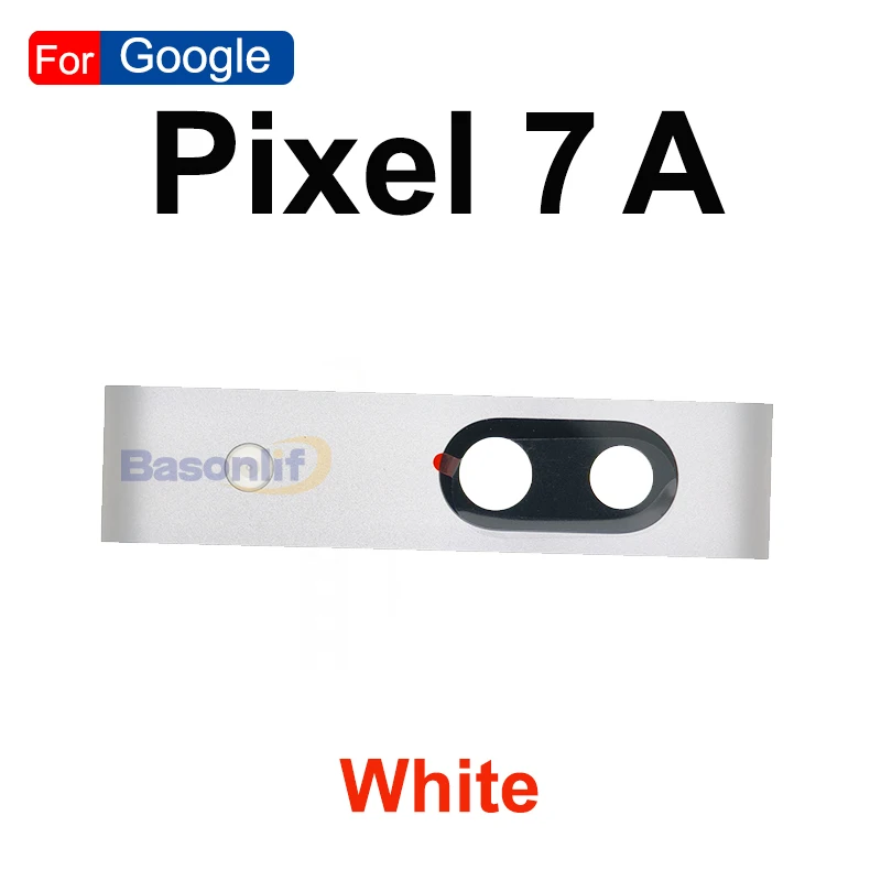 Basonlif  Back Camera Lens With Frame Rear Top Cover For Google Pixel 7A Replacement Part