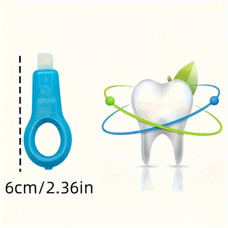 6-piece cleaning kit with manual stain remover - portable toothbrush kit for stubborn tooth stains