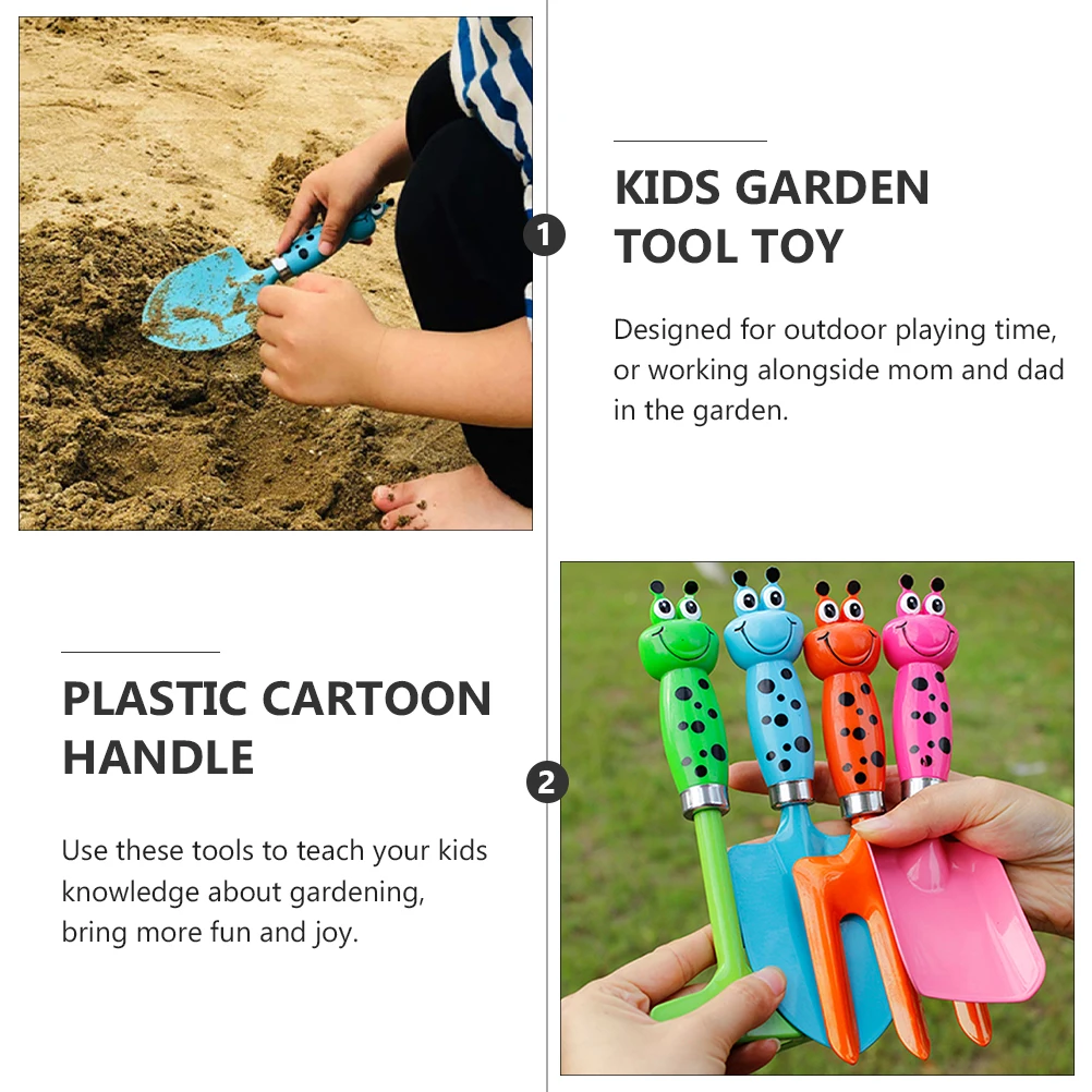 

Gardening Shovel Tool Set Kids Mini Cartoon Beach Sand Toys Heavy Duty Outdoor Fun Garden Shovels Planting Tools Plastic Iron